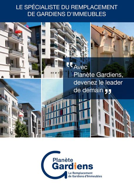 Franchise Planète Gardiens gardiens d'immeuble